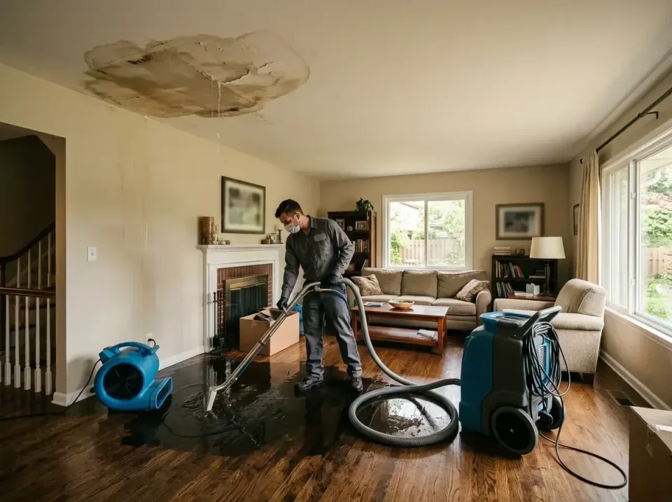 attic-pipe-burst-ceiling-drip-008 — frequently asked questions, Water Damage Restoration & Carpet Care in Buchanan, MI